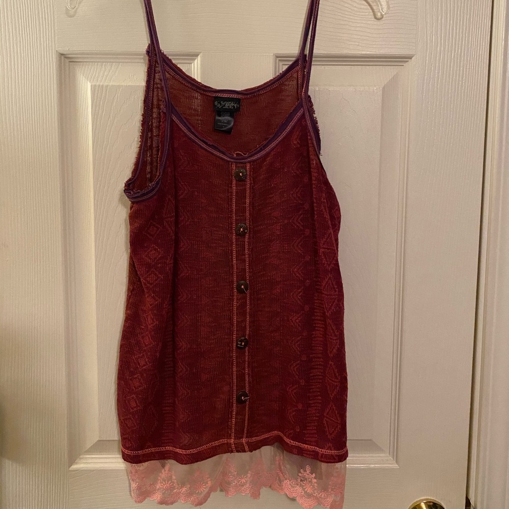 Daytrip spaghetti strap knit tank
